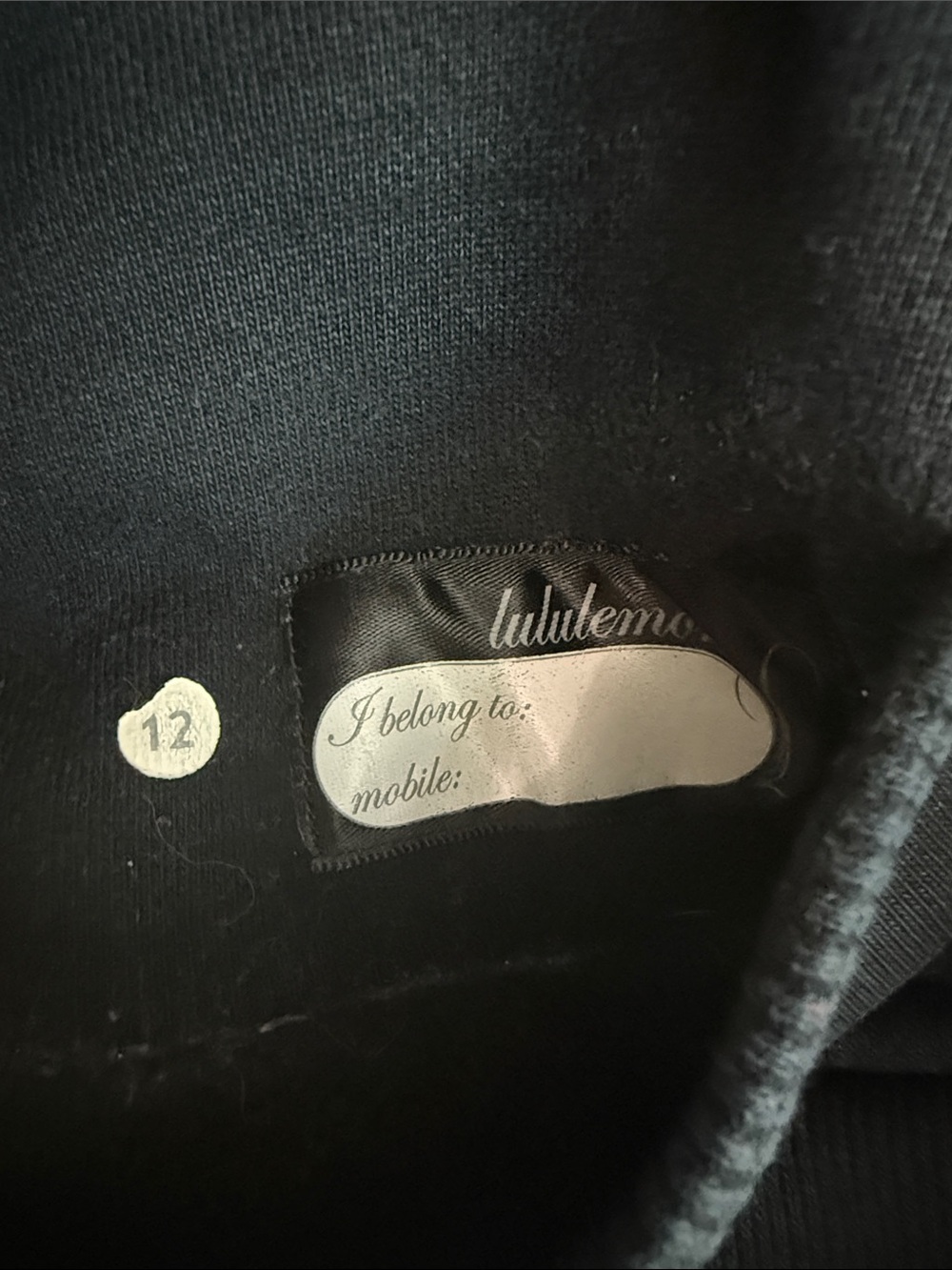 Lululemon OG Scuba Hoodie Black Size 12 – Classic Vintage - Picture 5 of 8
